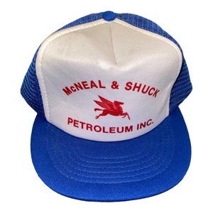 Vintage McNeal and Shuck Petroleum Inc. Adjustable Mesh Back Trucker Cap Hat